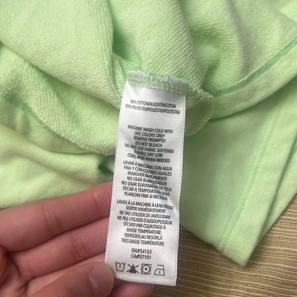 Calvin Klien sleeveless green neon stylish top actice performance top hood large - Picture 13 of 13